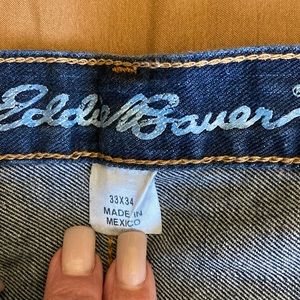 Eddie Bauer, relaxed, fit, medium wash, straight leg, men’s Jeans